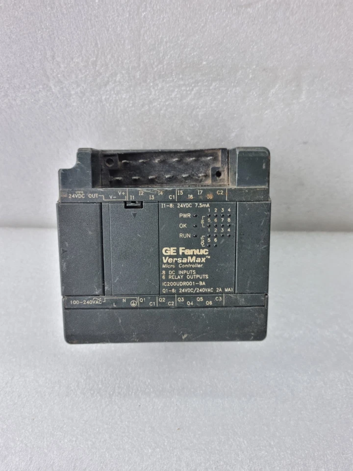 GE Fanuc IC200UDR001-BA VersaMax Micro Controller 24VDC/240VAC 2A